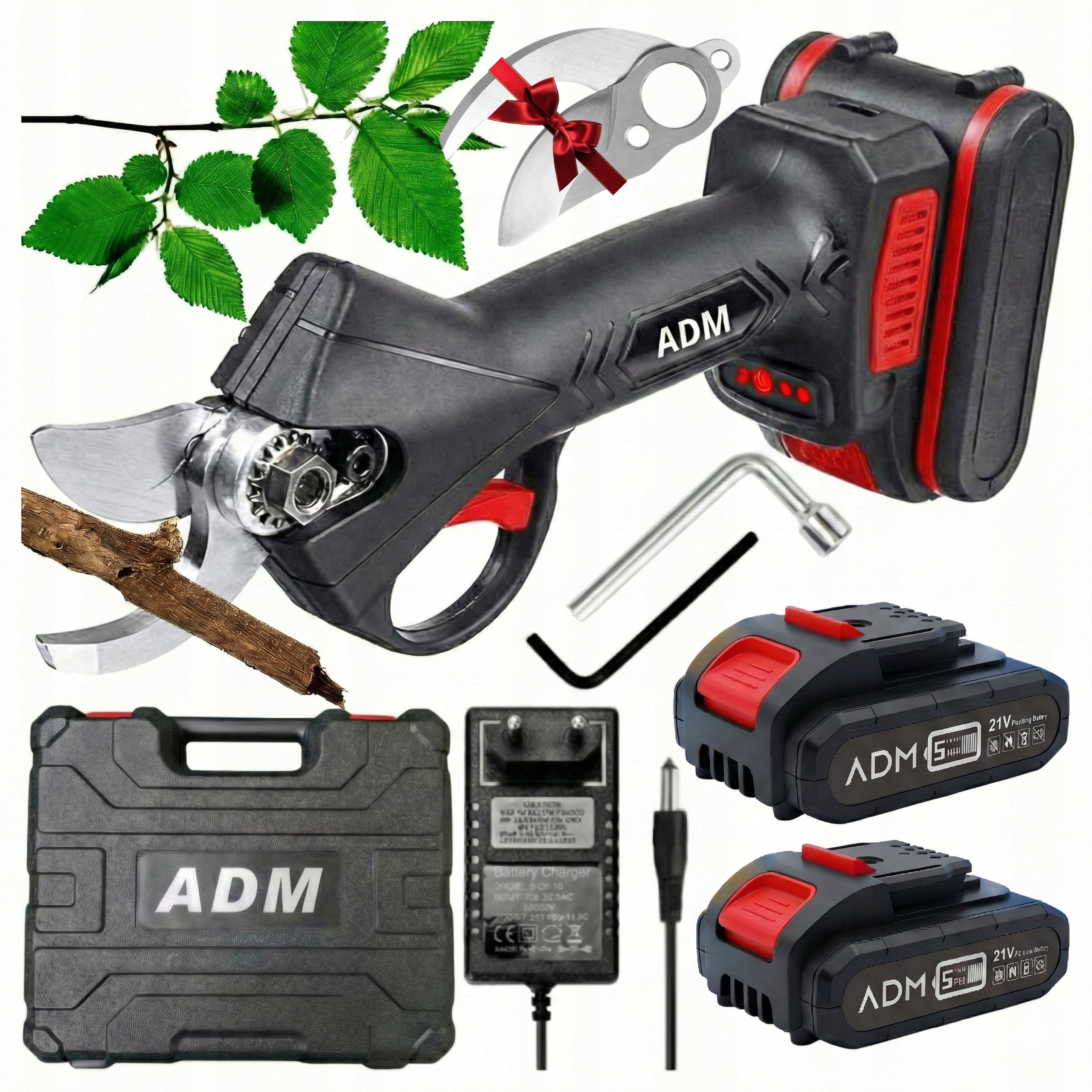 Akumulátorové elektrické nožnice ADM 6,6 cm 21,1 V